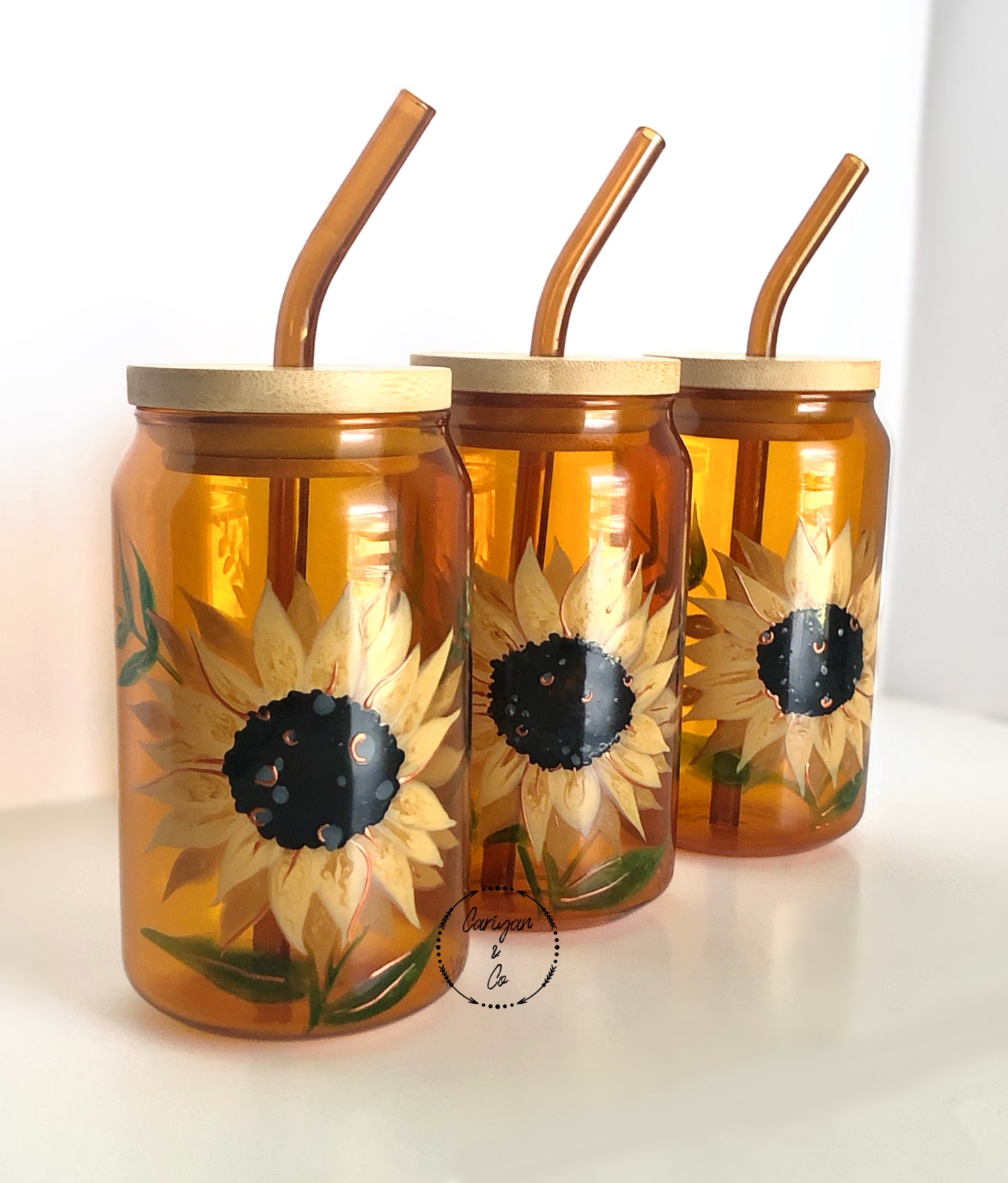 Sunflower Glass Tumbler