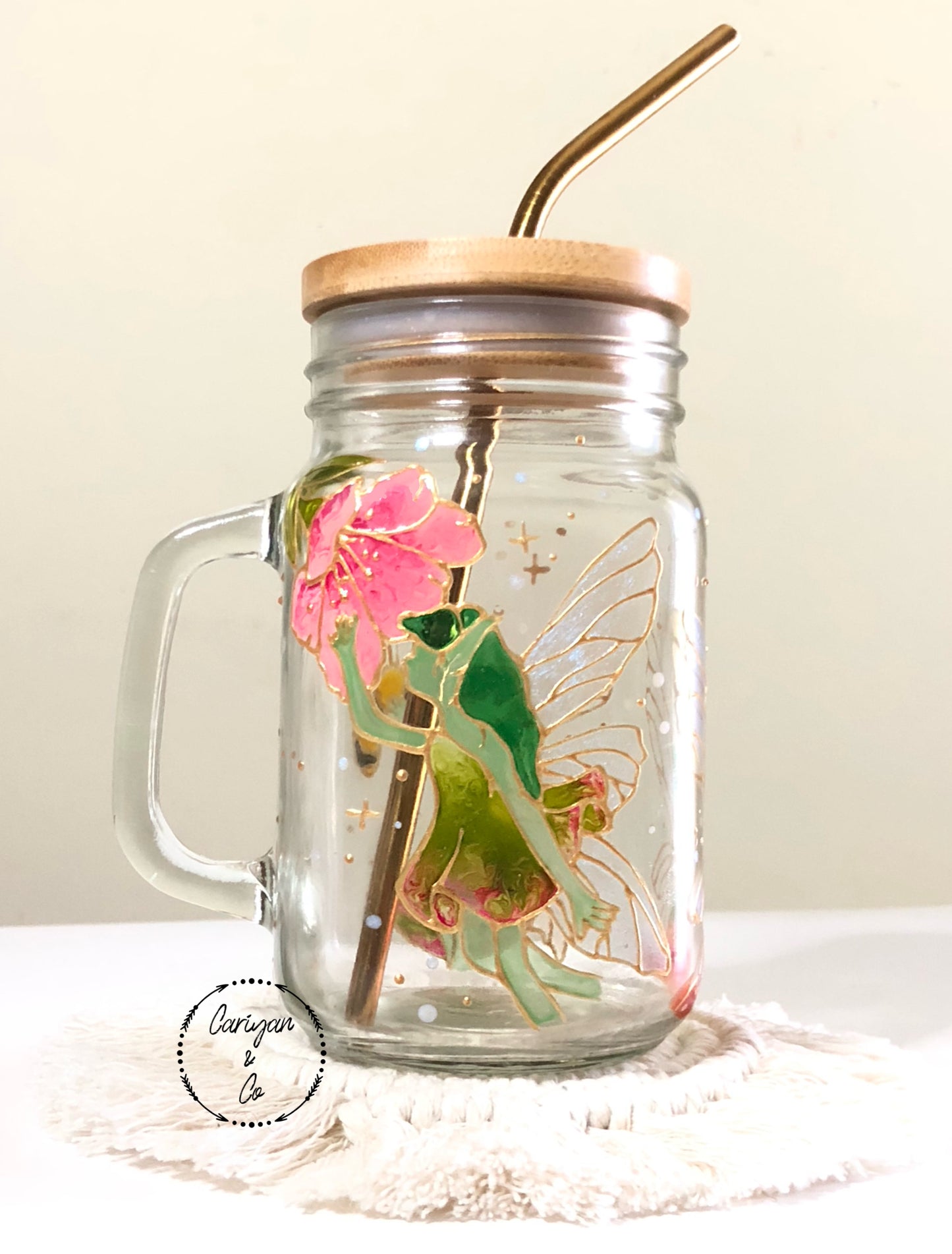 Iced Coffee Cup, Fairy Glass Mug