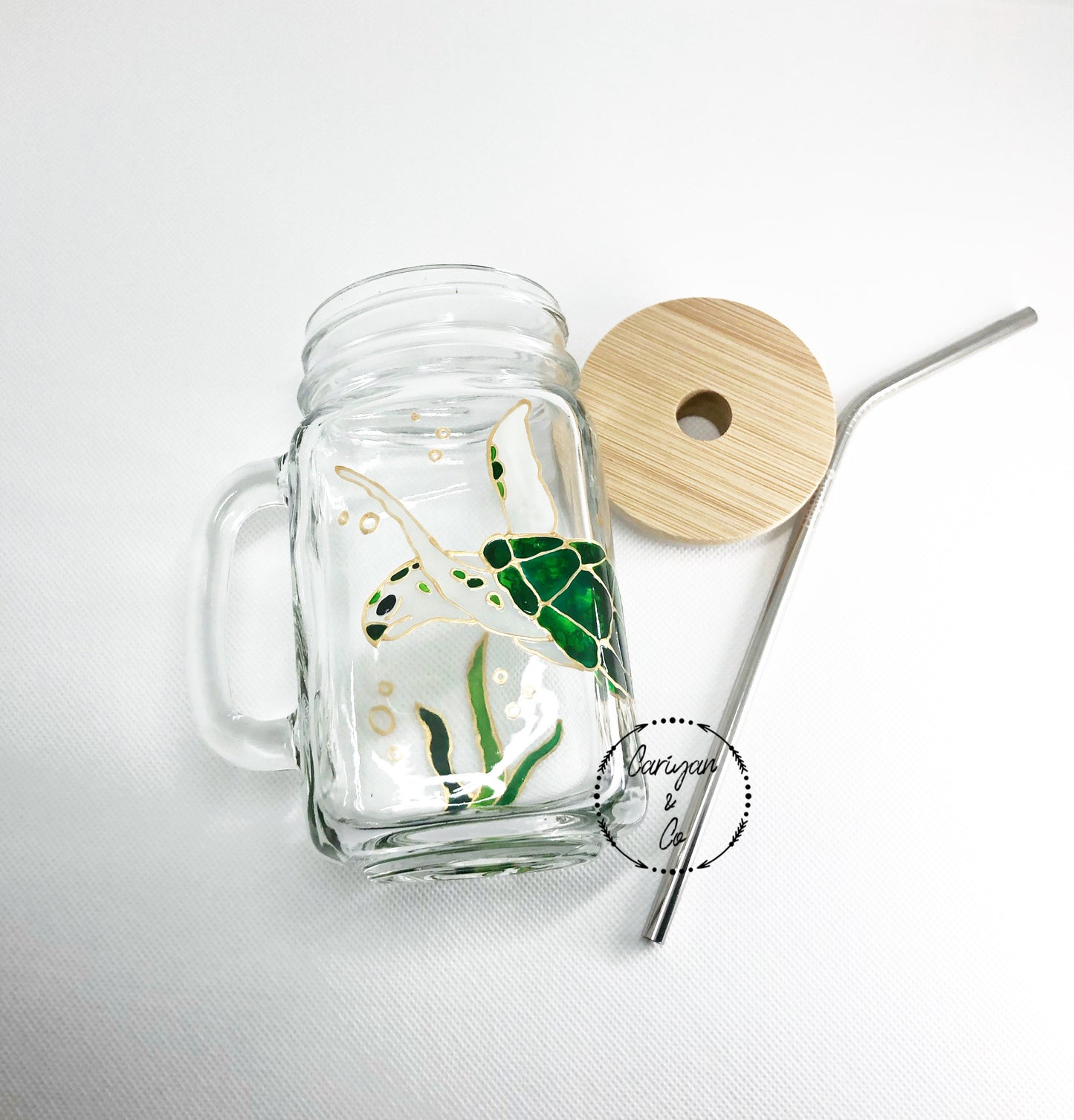 Sea Turtle Glass Coffee Mug