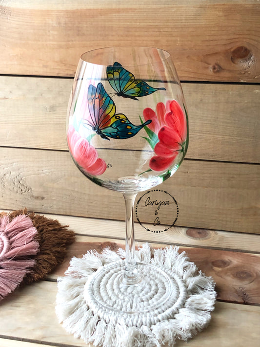 Stemmed Butterfly Wine Glass